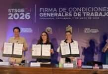 Anuncia Maru Campos aumento del 6 por ciento a personal sindicalizado por tercer año consecutivo