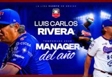 Luis Carlos Rivera, chihuahuense, es el Manager del Año 2026 de la LMB